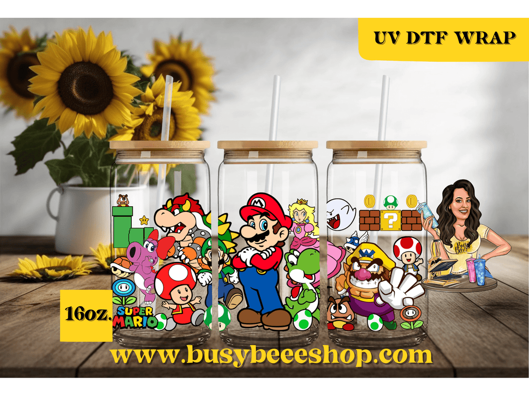 UV DTF Wrap- Mario & Friends