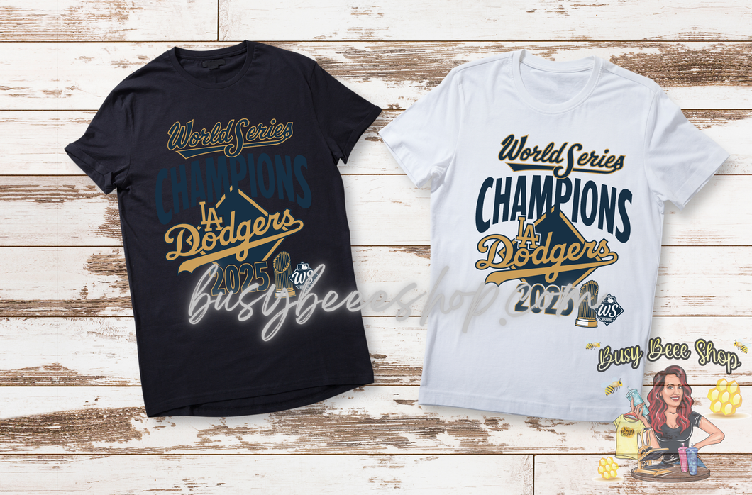 LA 2025 WS Champions Dodgers T-shirt