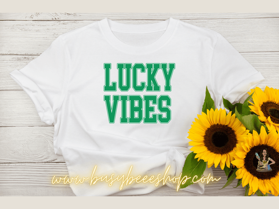 Lucky Vibes Varsity T- Shirt