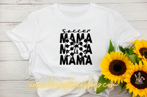 Soccer Mama Bow T- Shirt