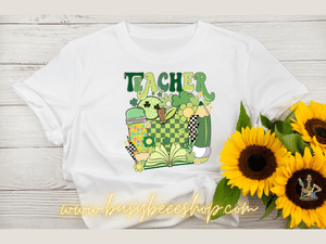 Retro Teacher T- Shirt