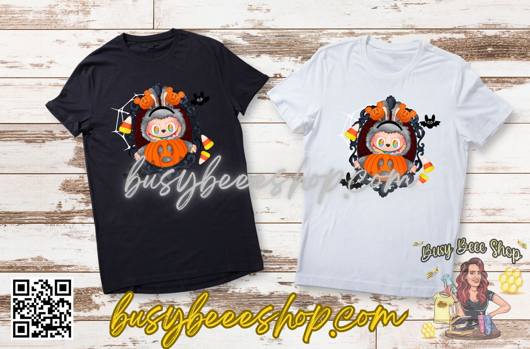 Spooky Black Mirror Secret Labubu T-Shirt