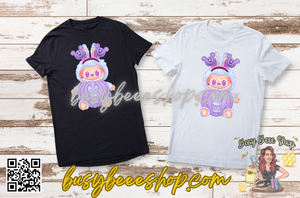 Spooky Purple Pumpkin Labubu T-Shirt