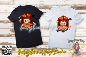 Spooky Red Mirror  Brown Labubu T-Shirt