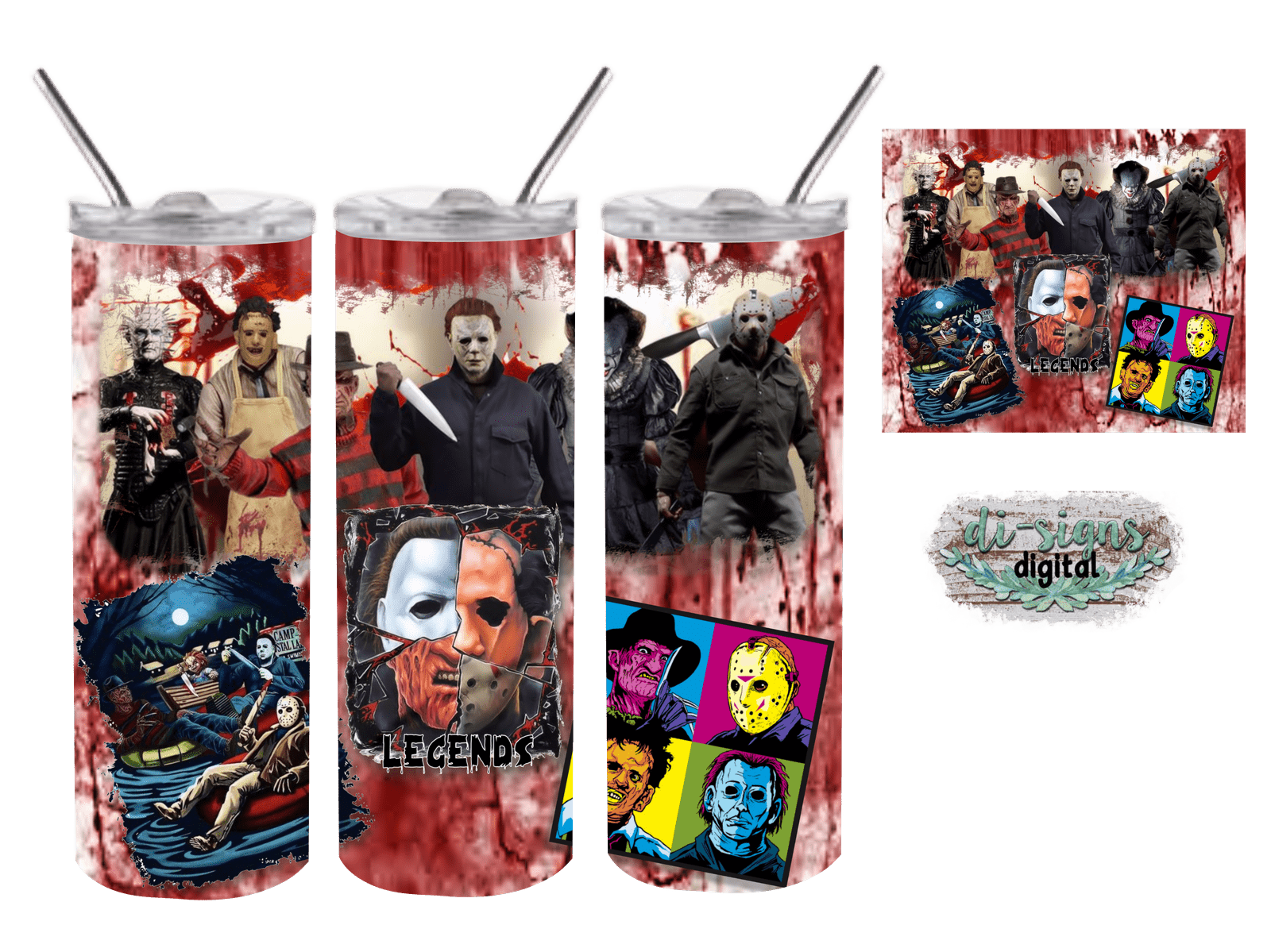 Horror Movie Character Beer Mug Set – Christina's Creations / CB