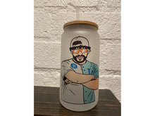 Load image into Gallery viewer, Bad Bunny All star - 16oz frosted glass
