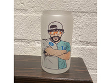 Load image into Gallery viewer, Bad Bunny All star - 16oz frosted glass
