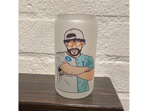 Bad Bunny All star - 16oz frosted glass