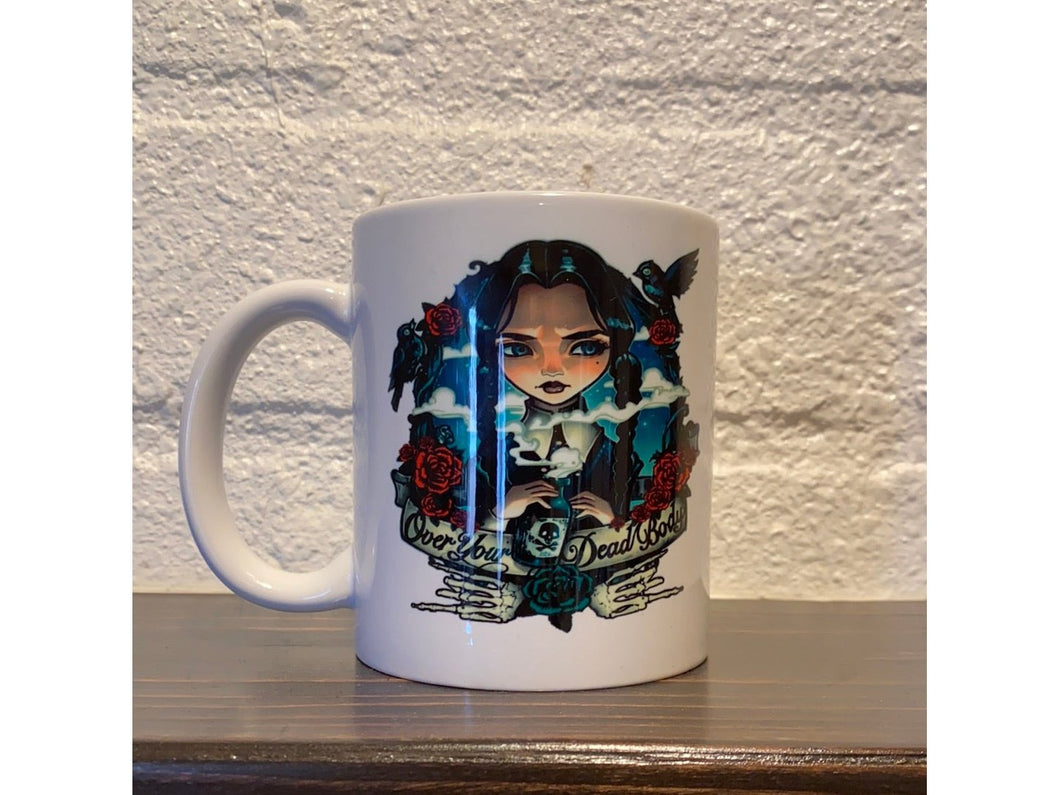 Wednesday Adams-Over my dead body- 11oz. Mug